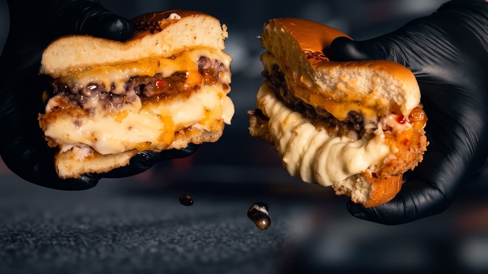 Stages de carne do Paddock Burger